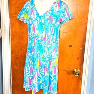 Lilly Pulitzer,soft Women's V-Neck T-Shirt Small